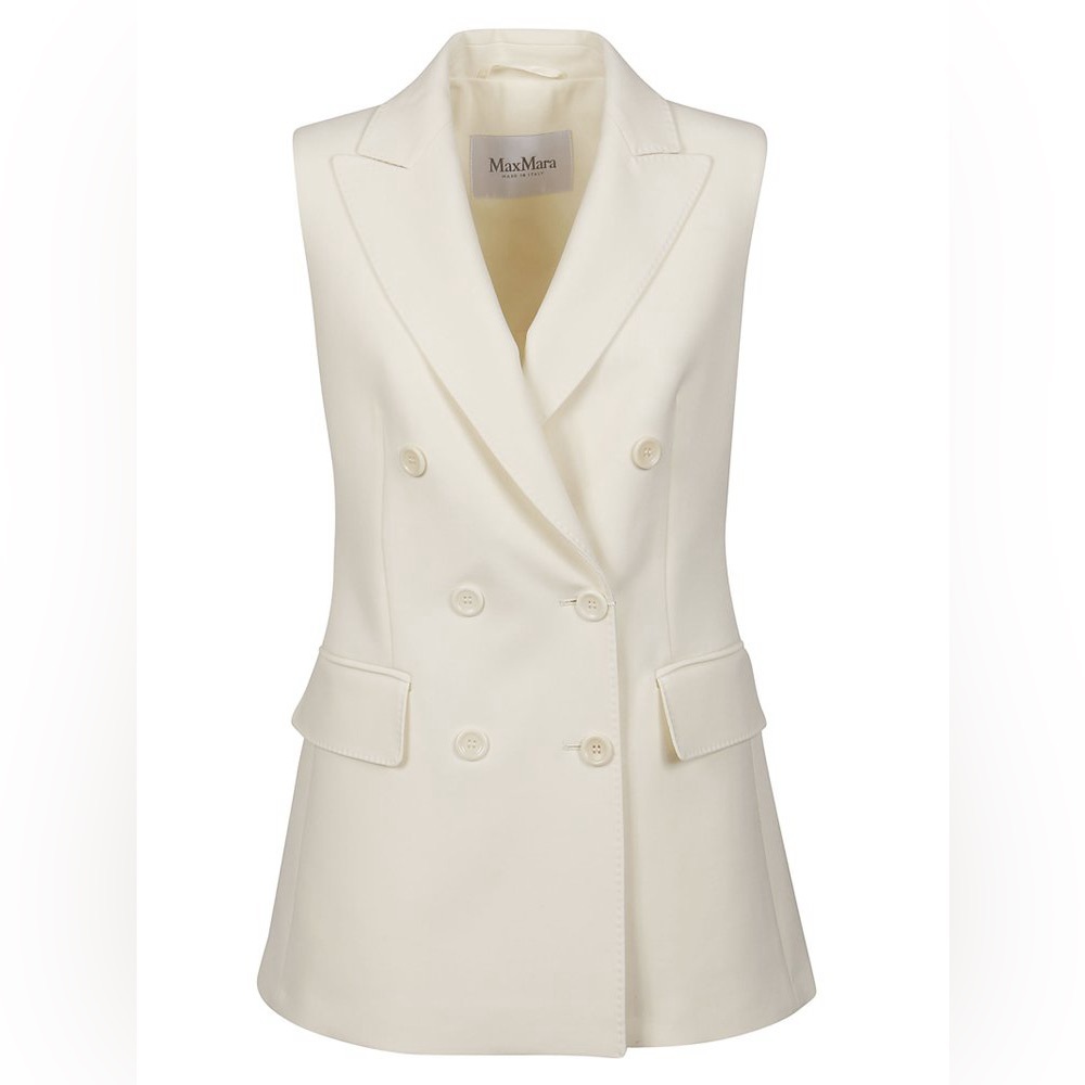 MaxMara Pallida Sleeveless Blazor Ivory
